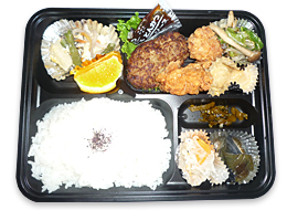 定番のお弁当【ハンバーグ弁当】